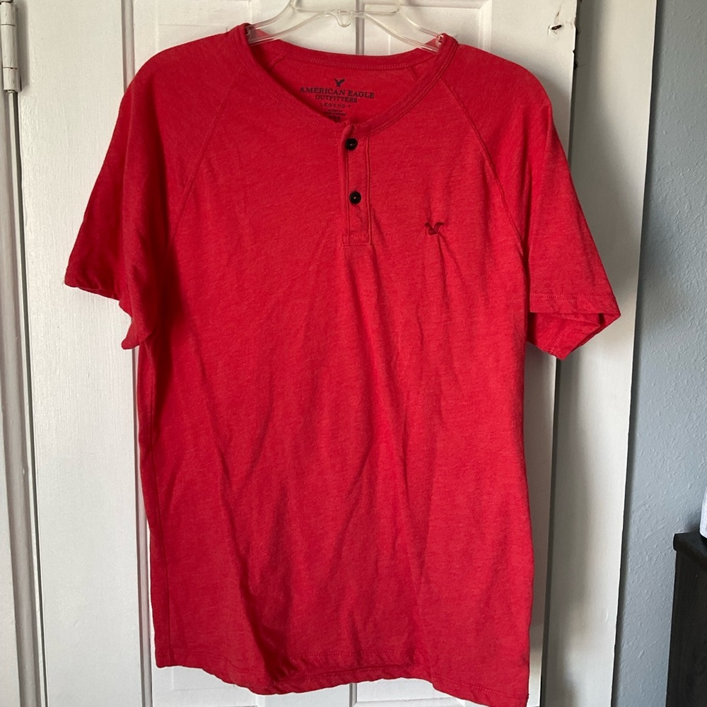 American eagle button tee